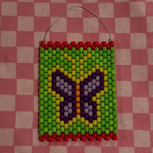 Butterfly mini kandi tapestry! 
kandi pattern by: Olinyx
.
.
.
#kandi #kandipanel #beads #ponybeads #kanditapestry #butterfly