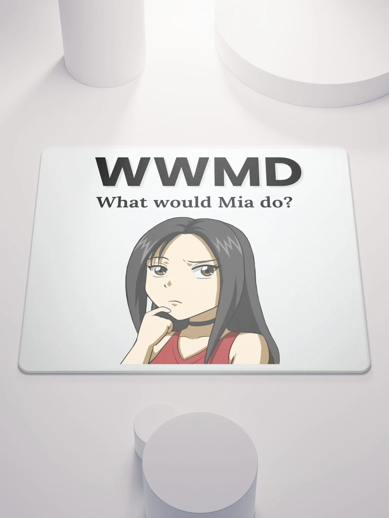 What would Mia do mouse pad product image (1)