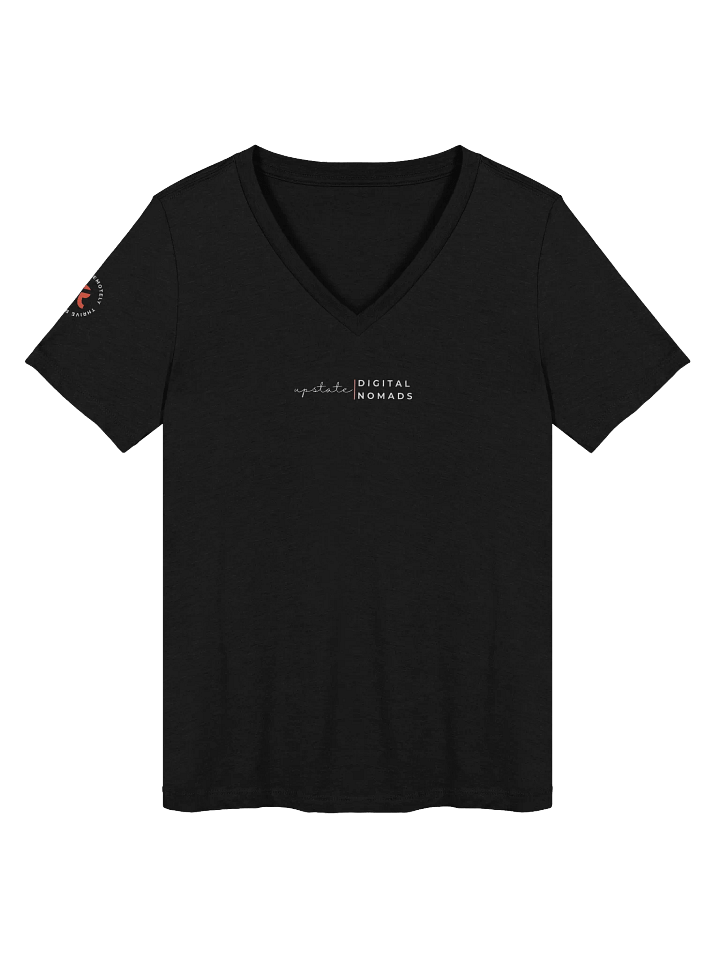Vivacious V-Neck Women's Relaxed T-Shirt/dark-UPDN product image (3)