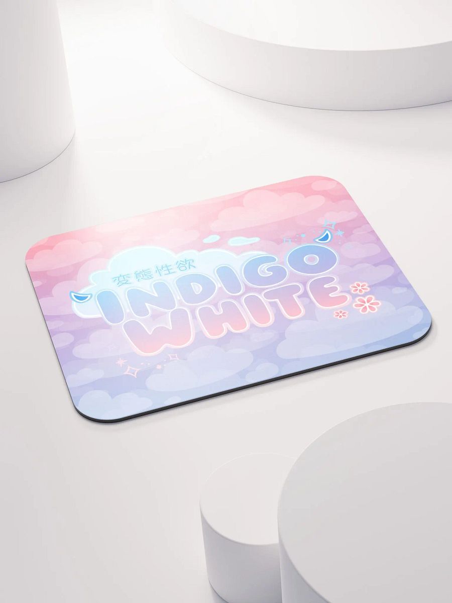 Indigo White Logo Mousepad product image (4)