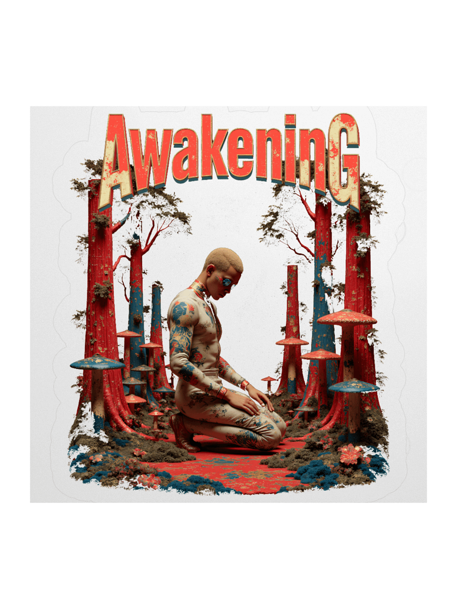Spiritual Awakening Mystical Mushroom Grove Cut Stickers product image (1)