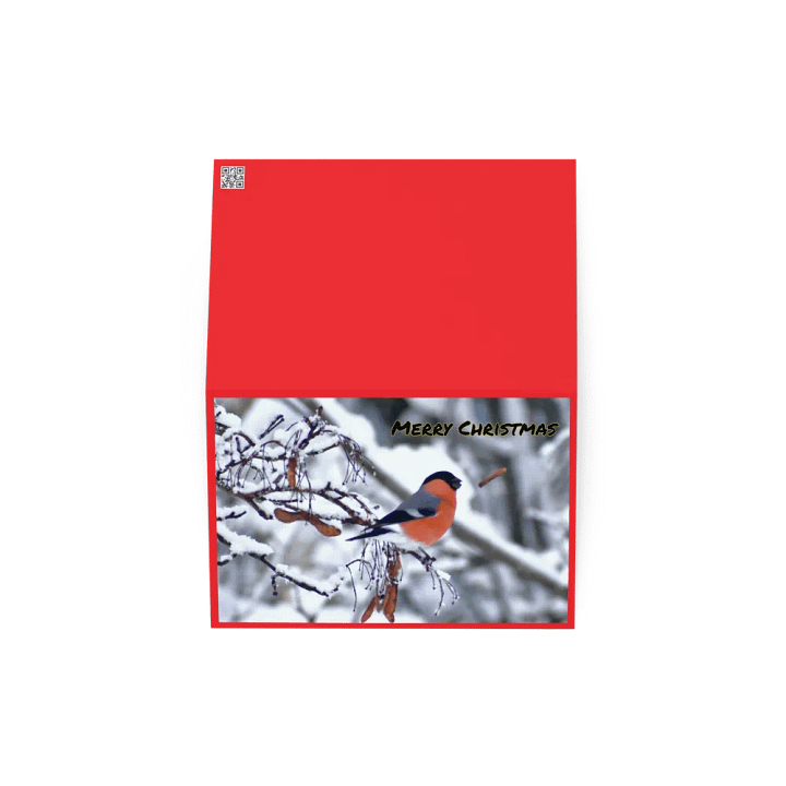 Greeting card: Bullfinch Eating In Snow product image (2)