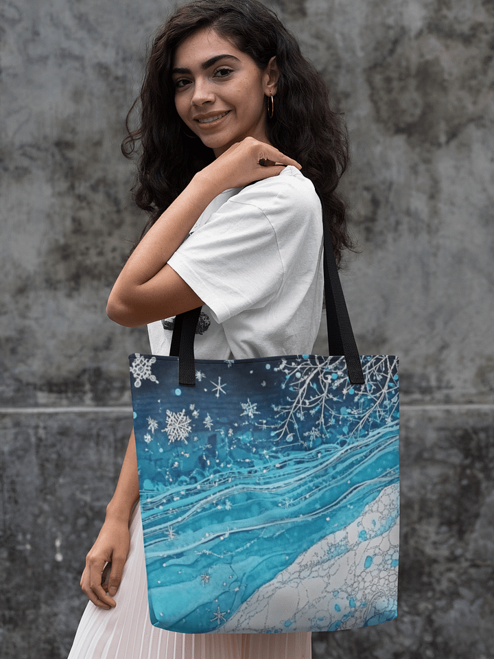 Winter Frost, Large Tote Bag W/Pocket product image (2)