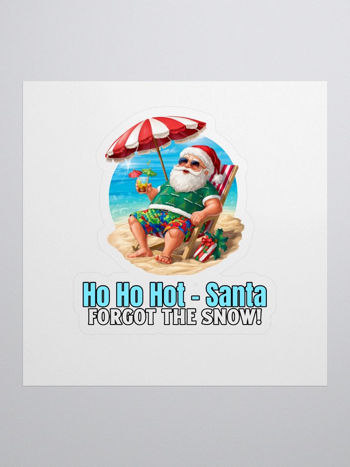 Santa's Beach Getaway Sticker Set product image (1)