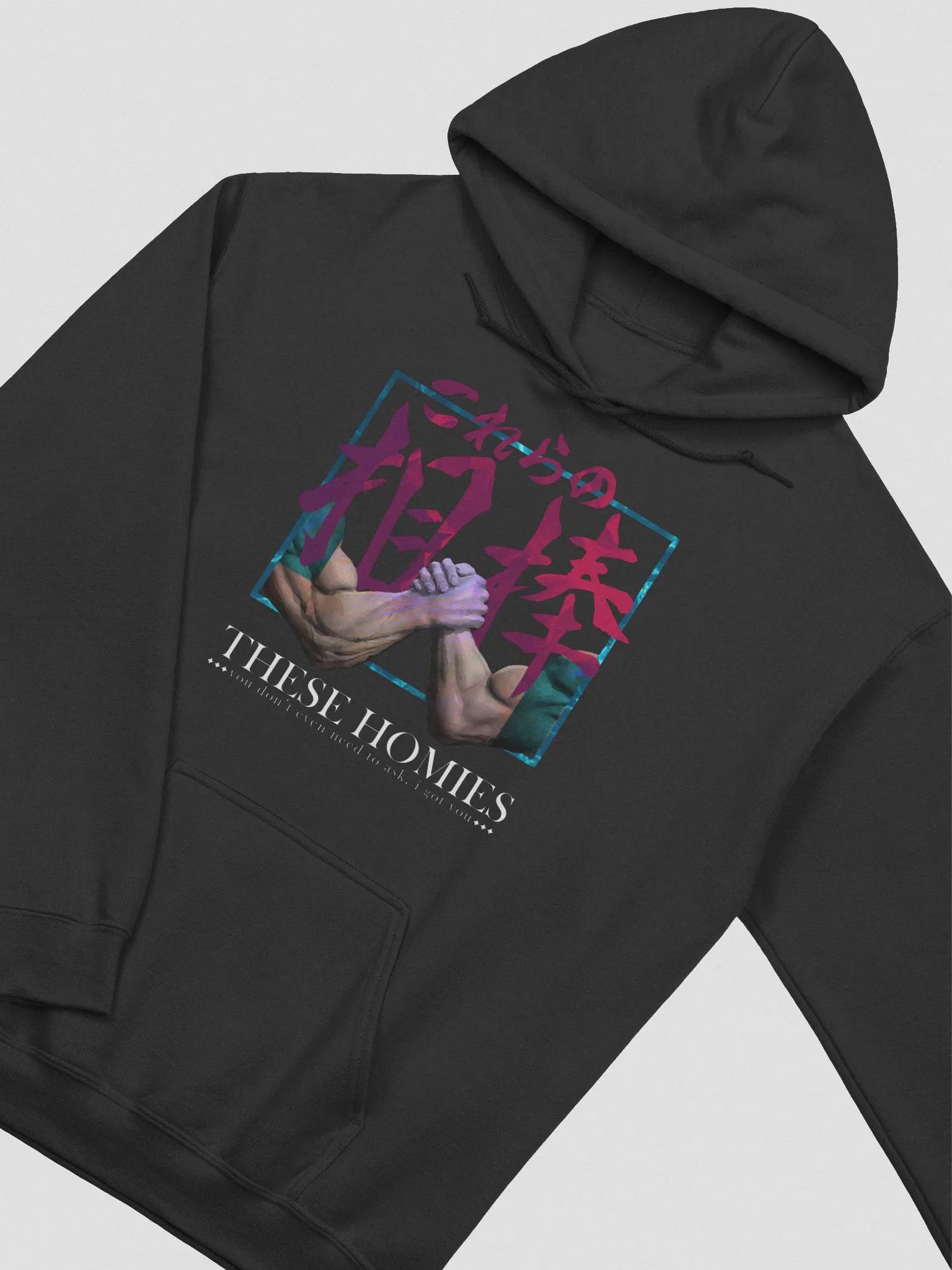 These Homies Hoodie (Black + Grey) product image (1)