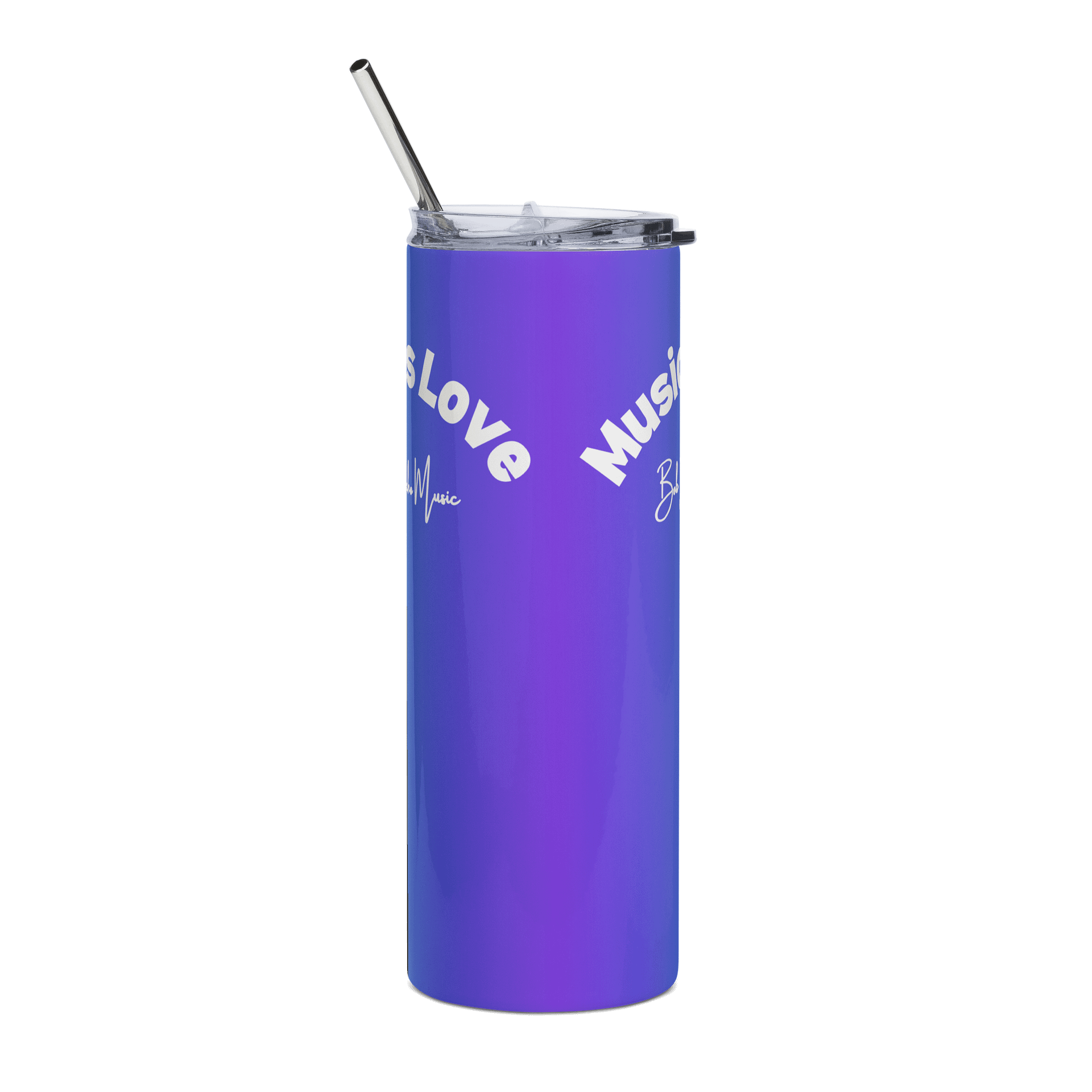 20 oz. Stainless Steel Tumbler w/Straw - Music Is Love product image (4)