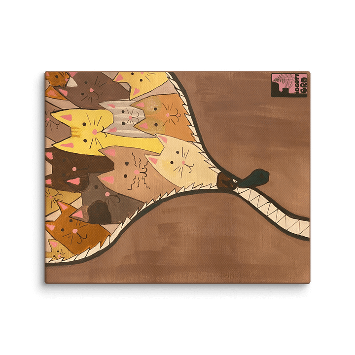 "Unleash The Cats" Canvas Print (Brown) product image (1)
