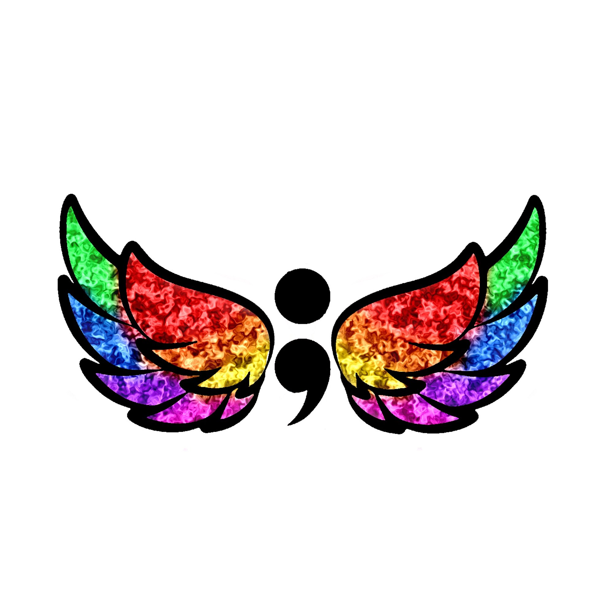 Semicolon sticker pack product image (5)