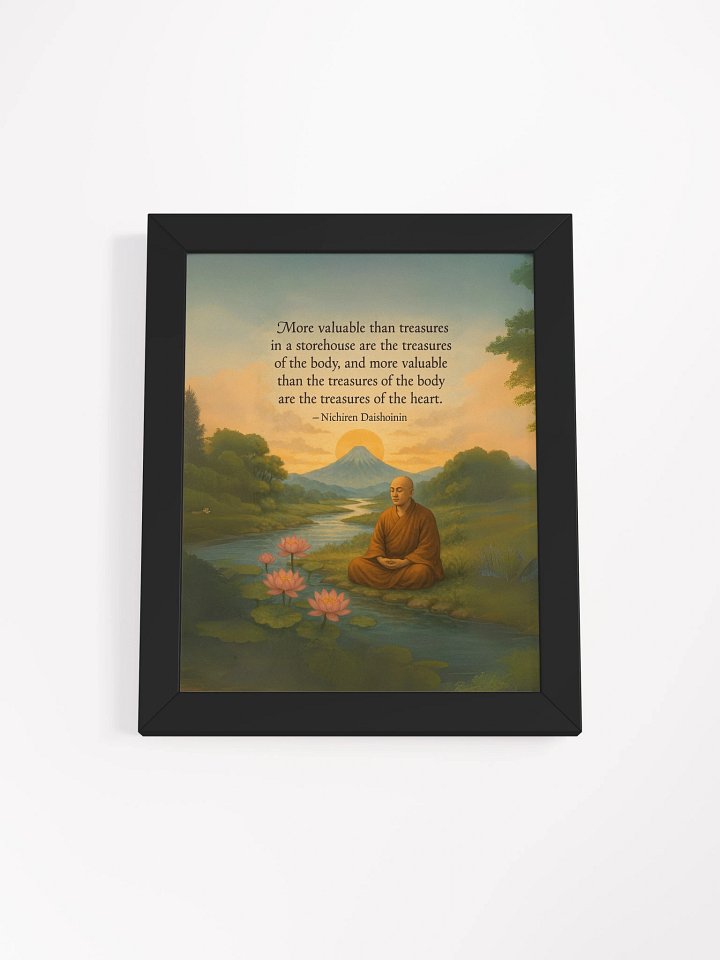 Treasures of the Heart – Nichiren Daishonin Framed Poster for Inner Peace product image (1)