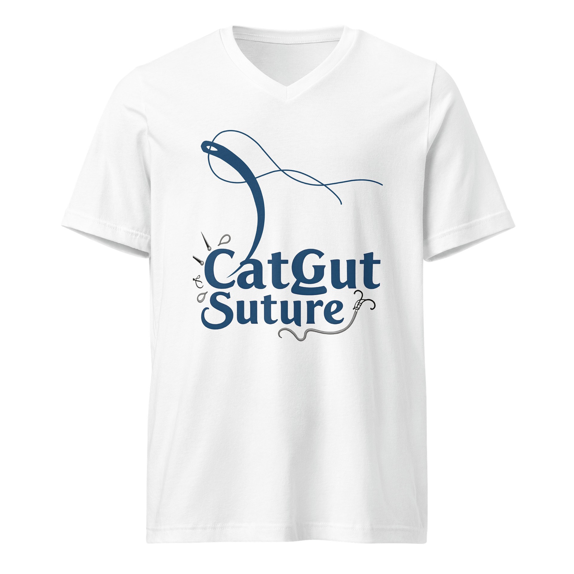 Cat Gut Suture Logo V-Neck Tee product image (1)