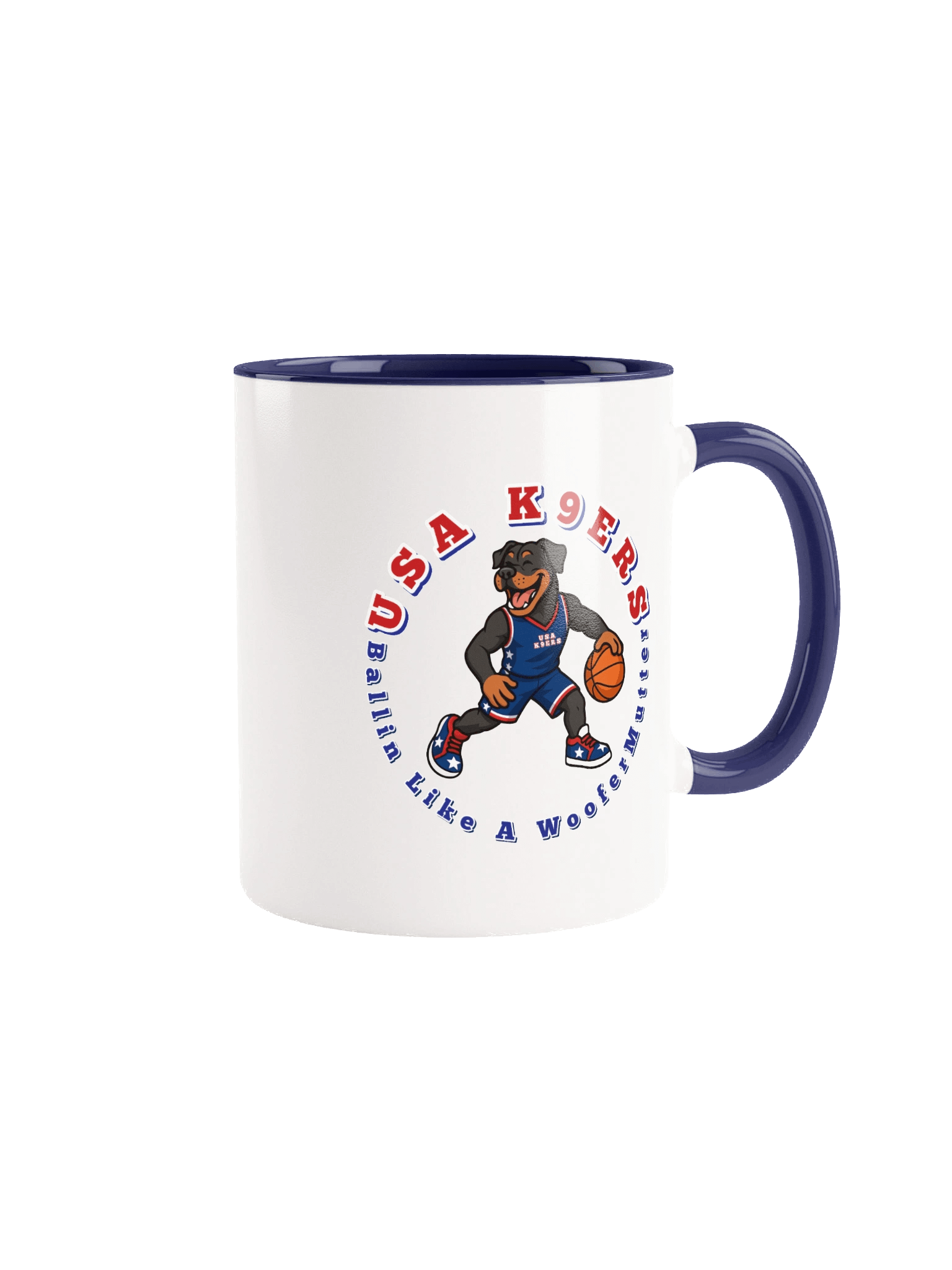 Rottweiler USA K9ERS Basketball Mug product image (2)
