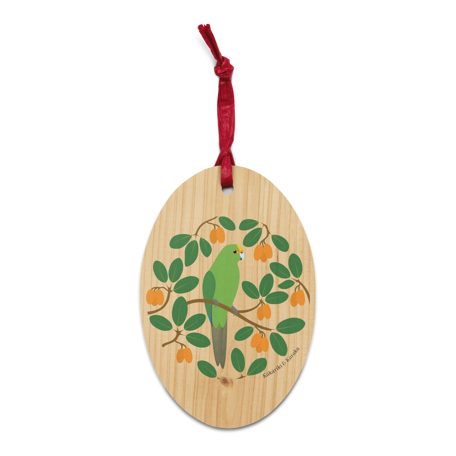 Kākāriki in Karaka Wooden Ornament product image (1)