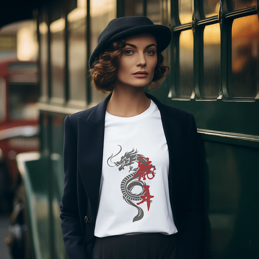 Year of the dragon 2024 t-shirts, minimal design product image (42)