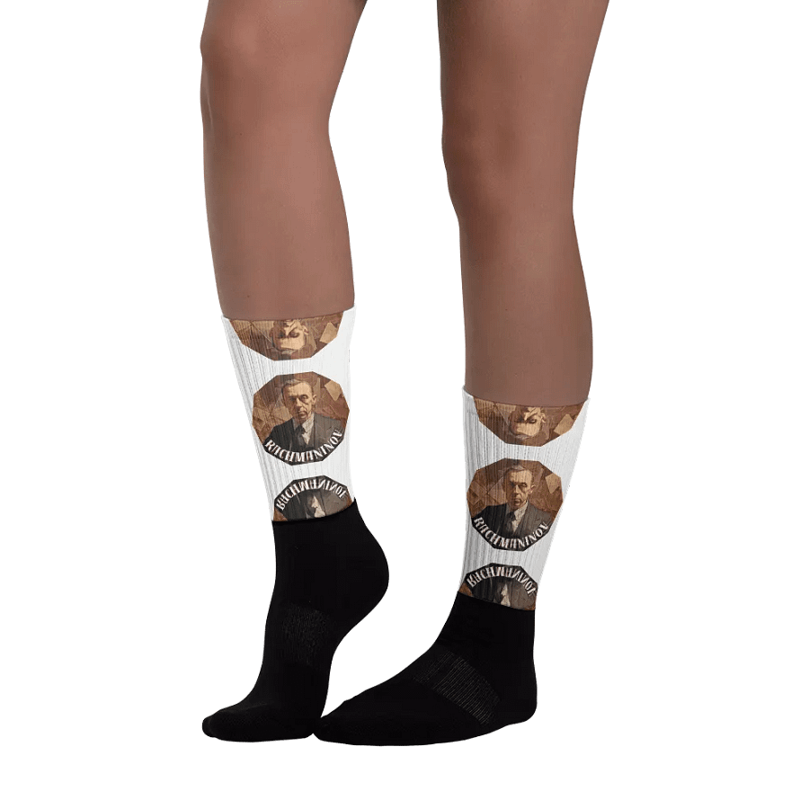 Sergej Rachmaninov - Oil Painting Portrait | Socks product image (3)