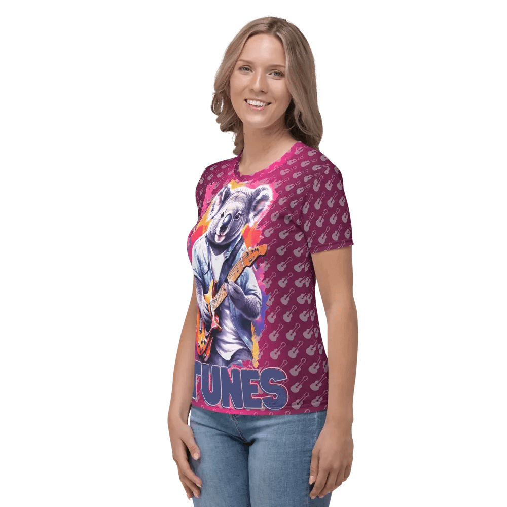 Koality Tunes Koala Playing Guitar All Over Print T-shirt product image (5)