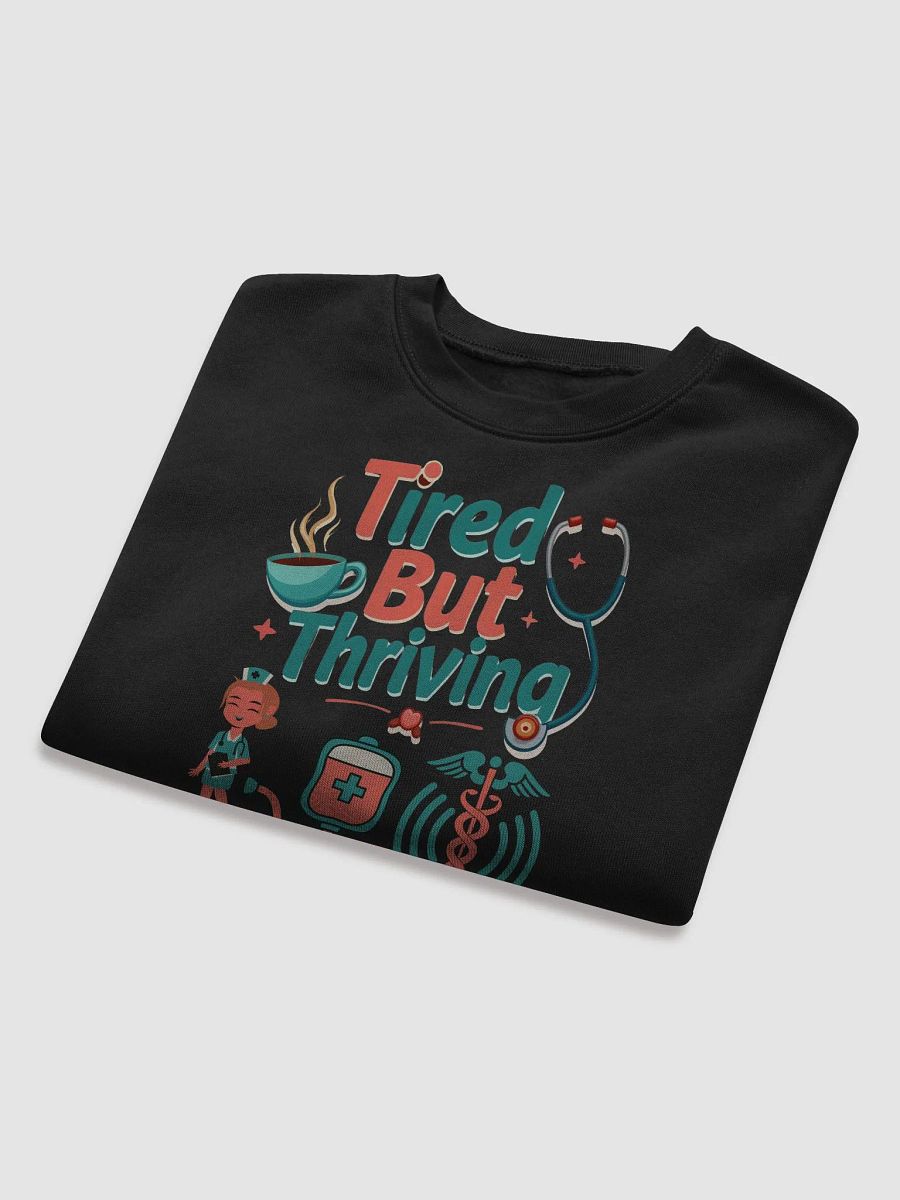 Tired But Thriving Fleece Crop Sweatshirt product image (24)