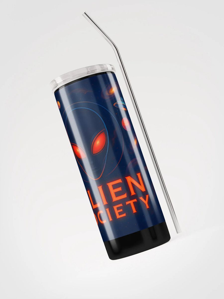 Galactic red eyes alien Insulated Tumbler product image (3)
