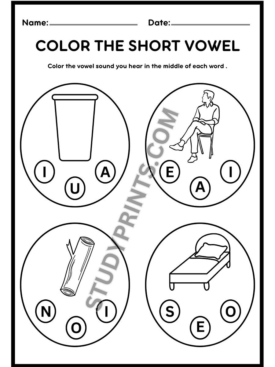 short vowel sounds worksheets for kindergarten pdf product image (3)