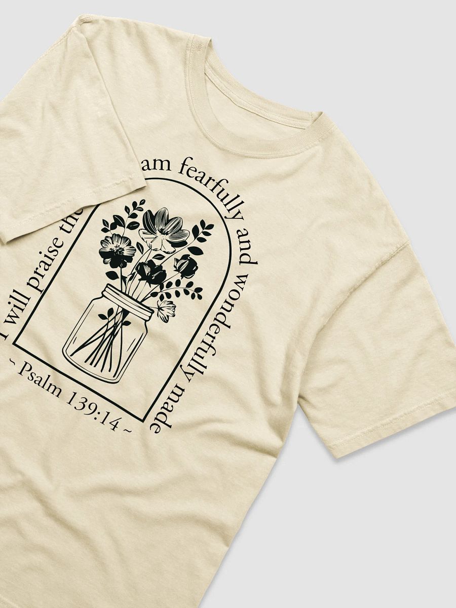 Psalm 139:14 Floral Christian T-Shirt product image (7)