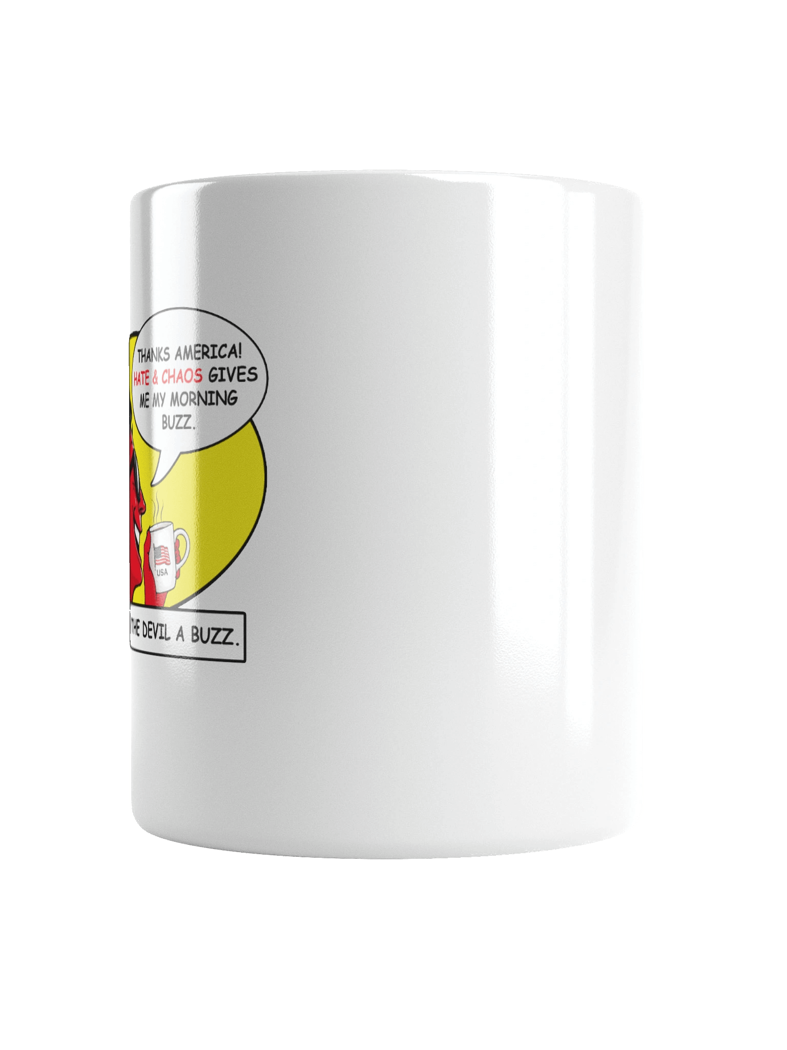 America Stop Giving The Devil A Buzz - White Mug product image (4)