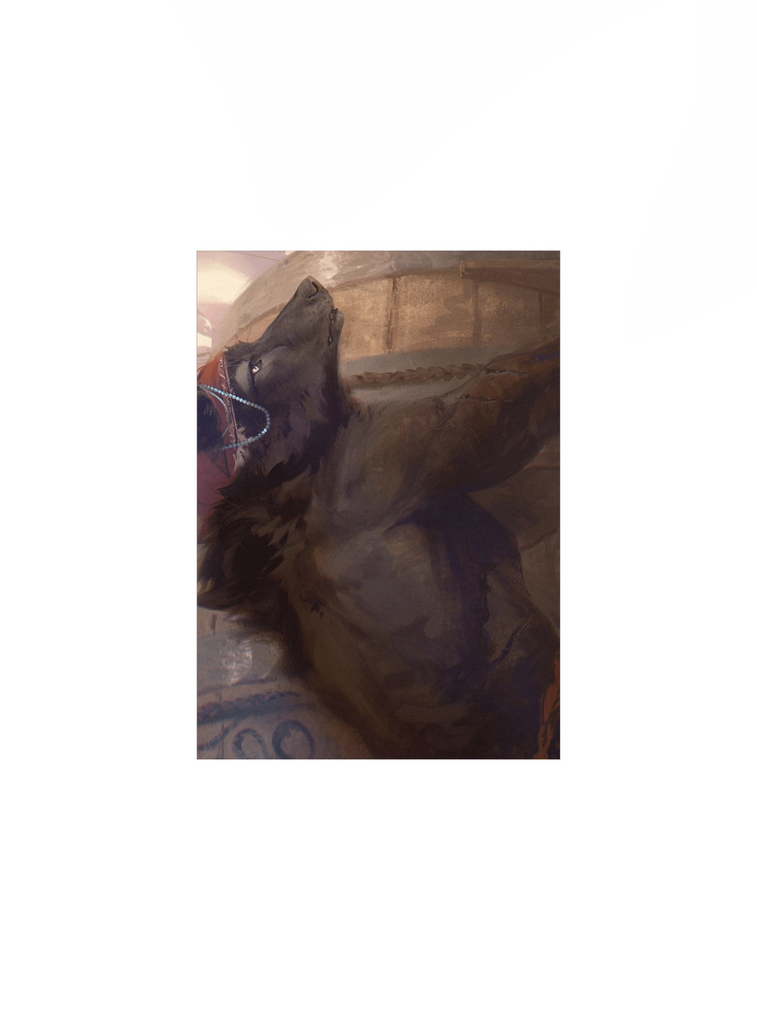 Matte Poster Print - Shirtless Wolf product image (1)