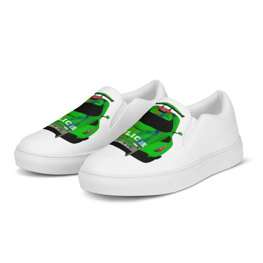 Reversed Race Car Women's Slip-Ons product image (2)