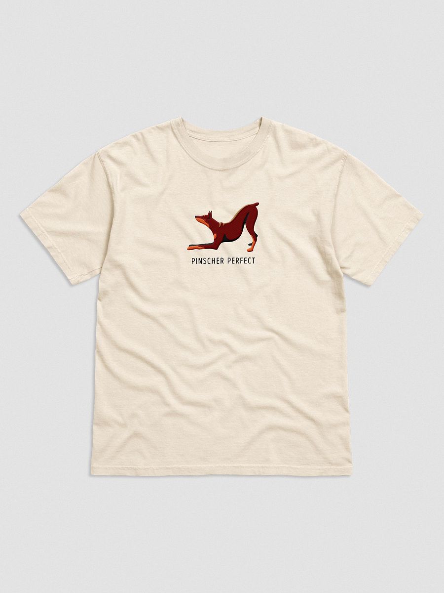 Pinscher Perfect T-Shirt(Embroidered) of a Doberman Pinscher(Red) product image (4)