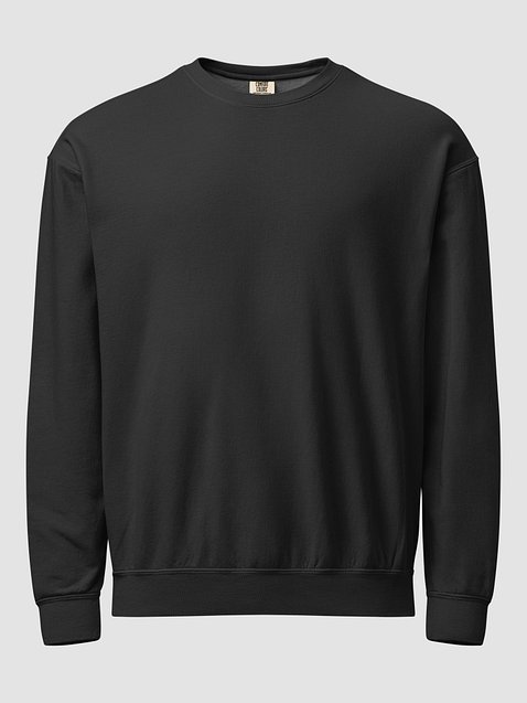 Photo showing Comfort Colors Unisex Garment-Dyed Fleece Crewneck Sweatshirt