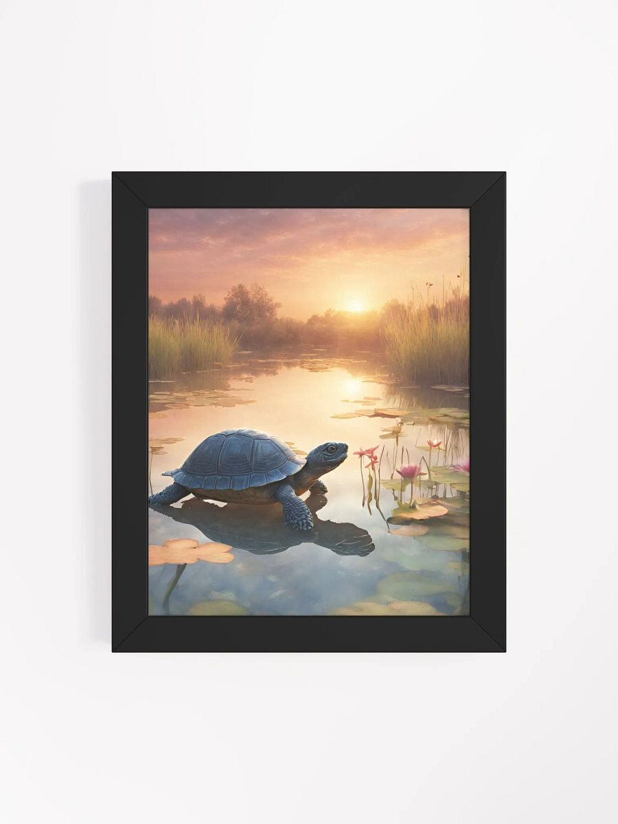 Tranquil Turtle Sunset Framed Poster product image (37)