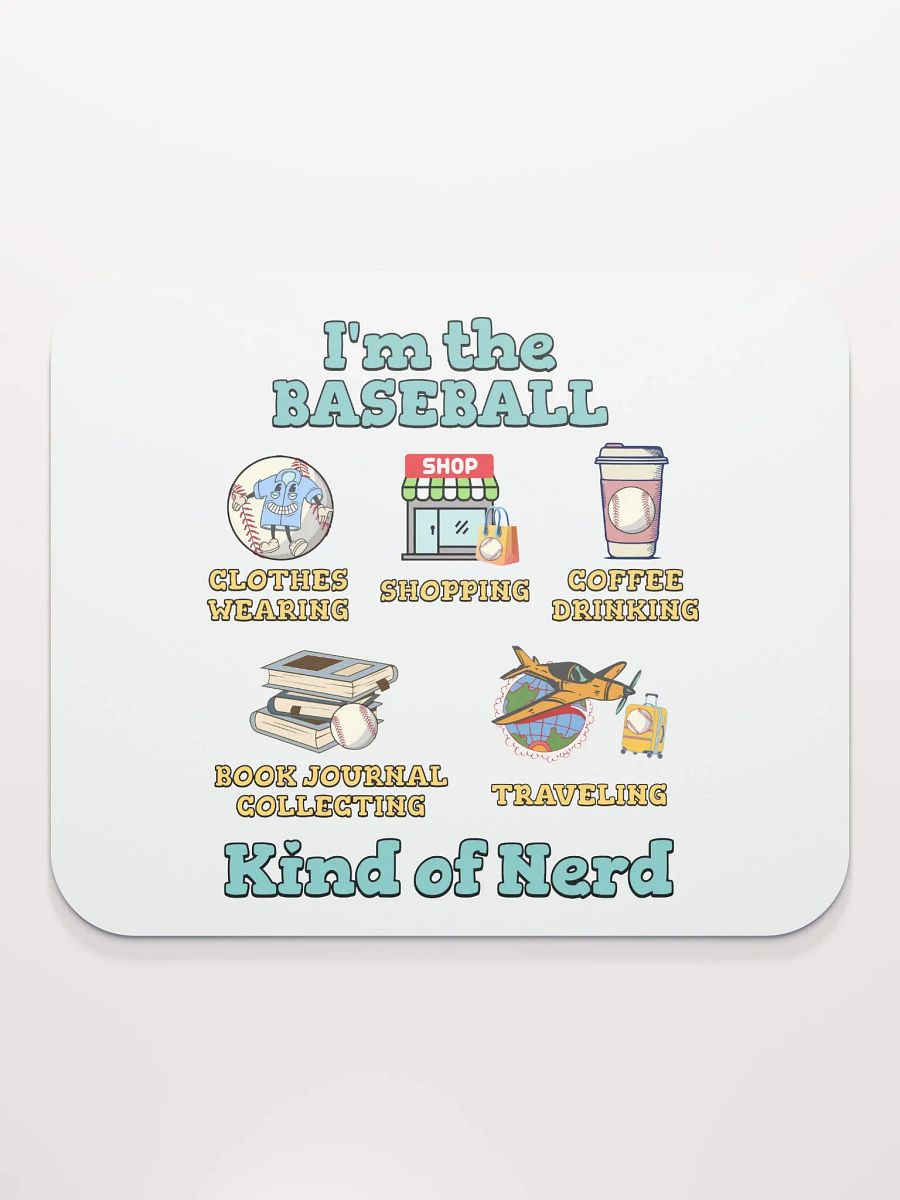 Im The Baseball Kind Of Nerd Classic Mouse Pad product image (4)