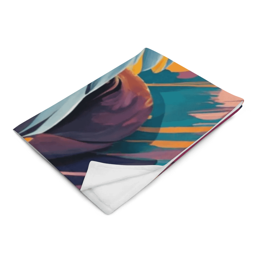 Watercolor 3D Eagle Throw Blanket product image (5)