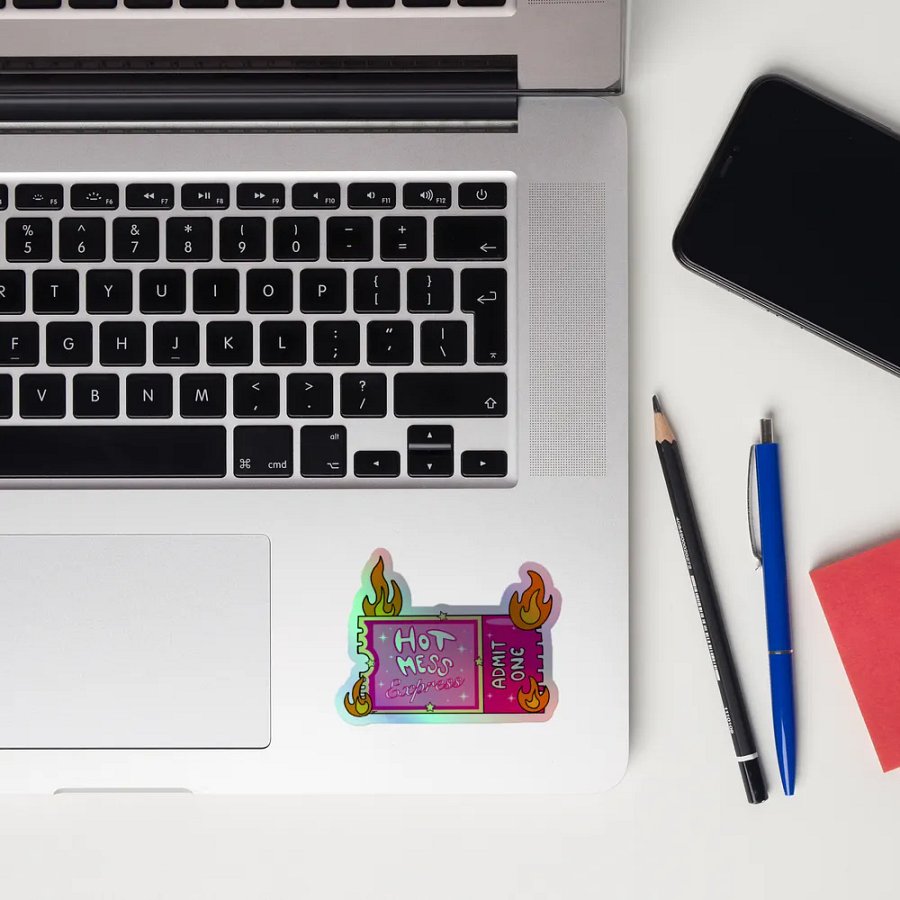 All Aboard Holographic Sticker product image (10)