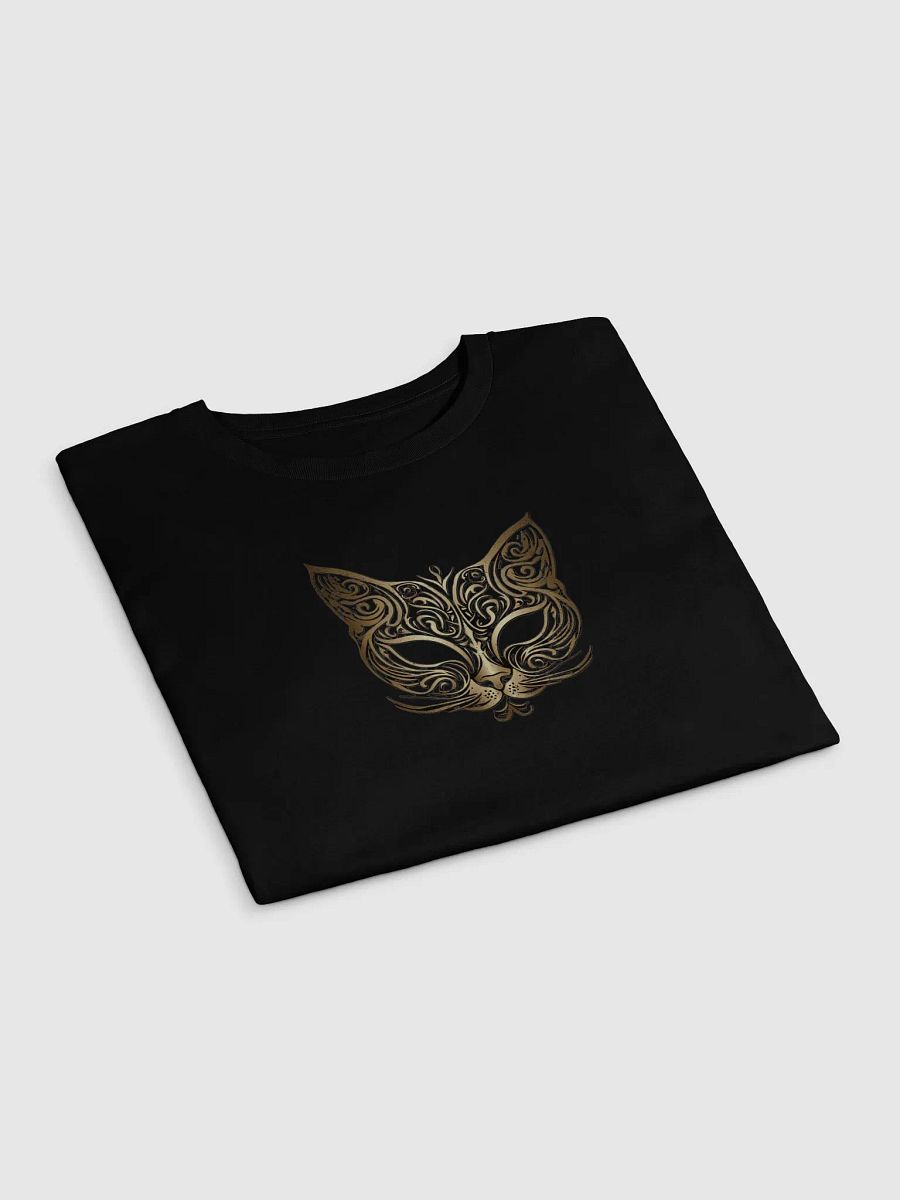 Regal Feline Gold Mask Crop Top (Central Design) product image (4)