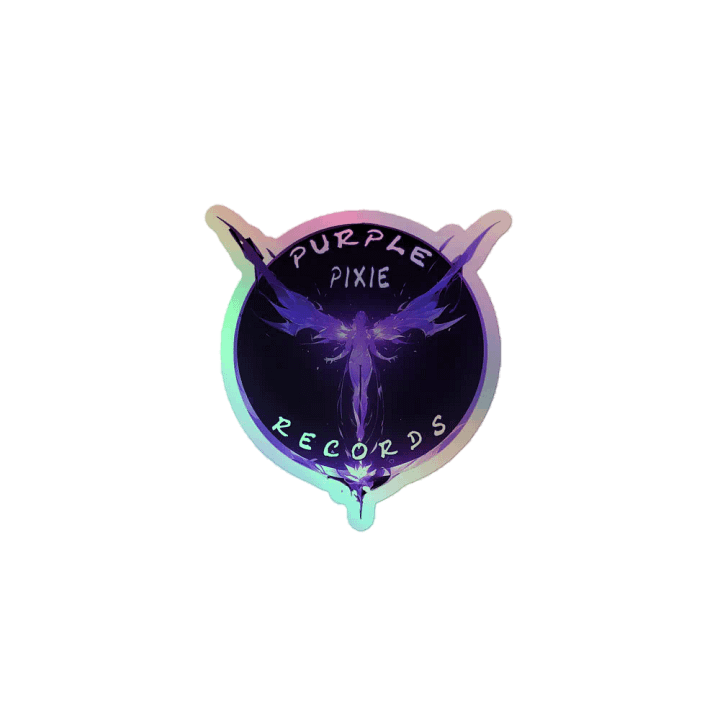 Purple Pixie Records Holographic Stickers product image (1)