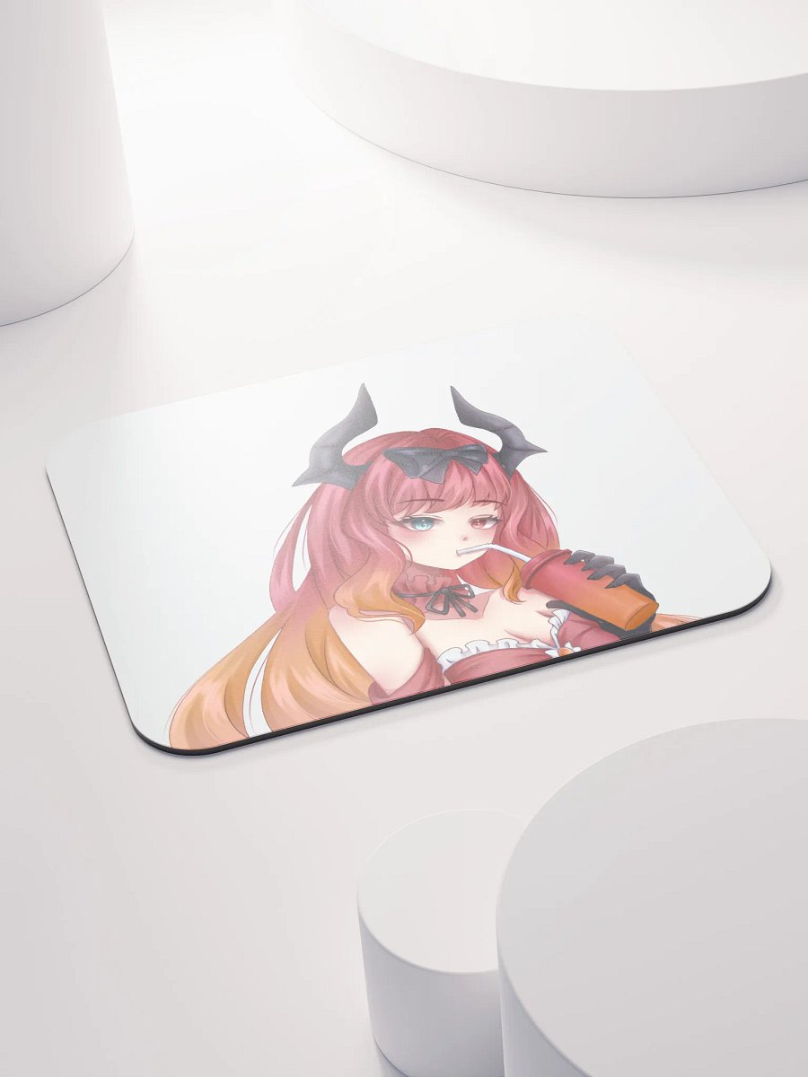 Horned Anime Girl Mouse Pad product image (4)