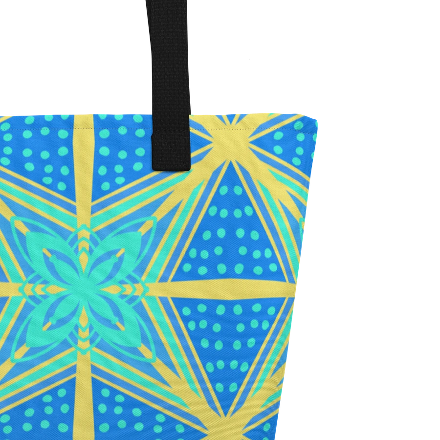 Blue and Yellow Pattern All Over Print Tote product image (3)