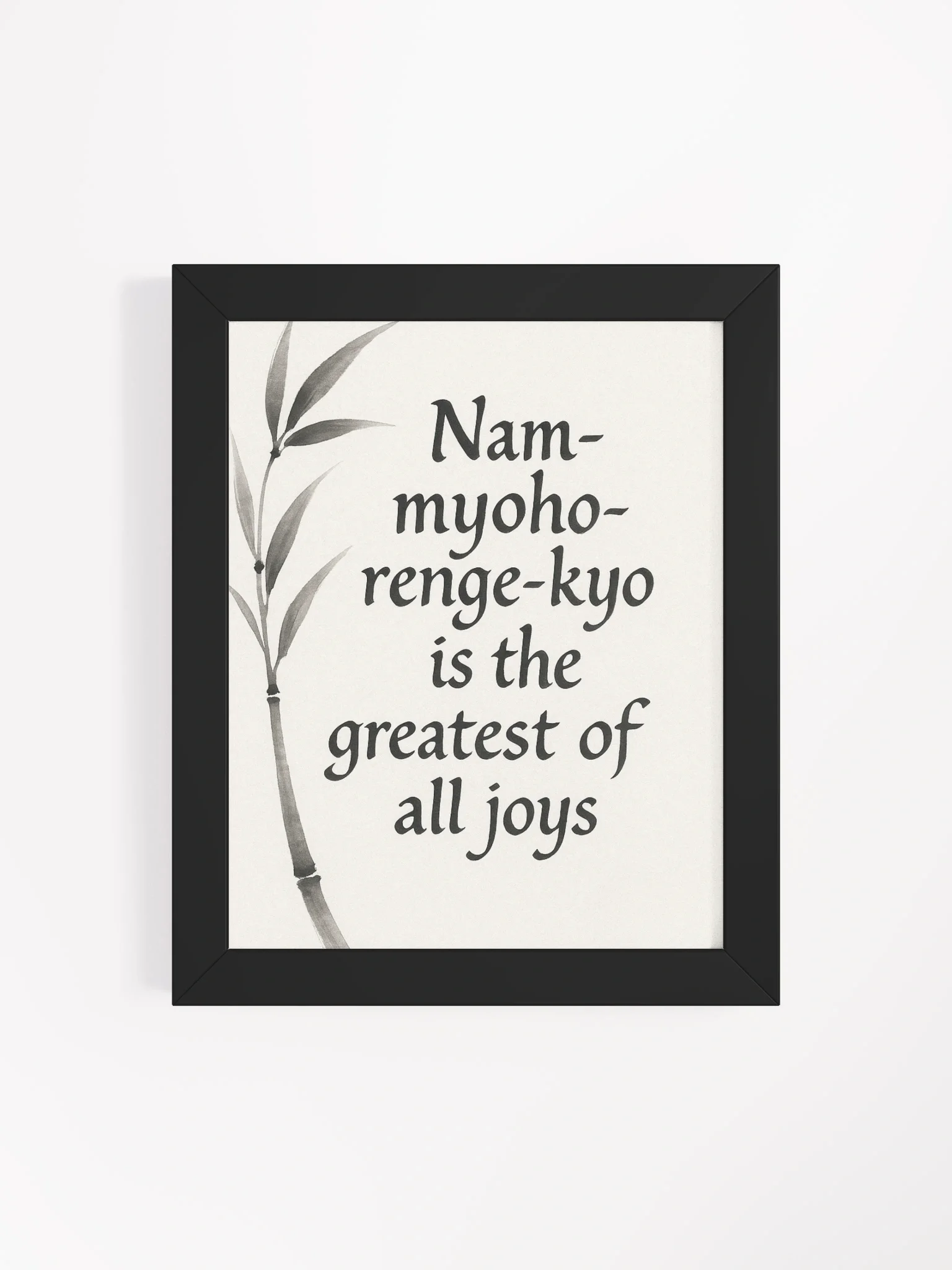 Nam-myoho-renge-kyo – Greatest Joy Quote Wall Art for Nichiren Buddhists product image (4)