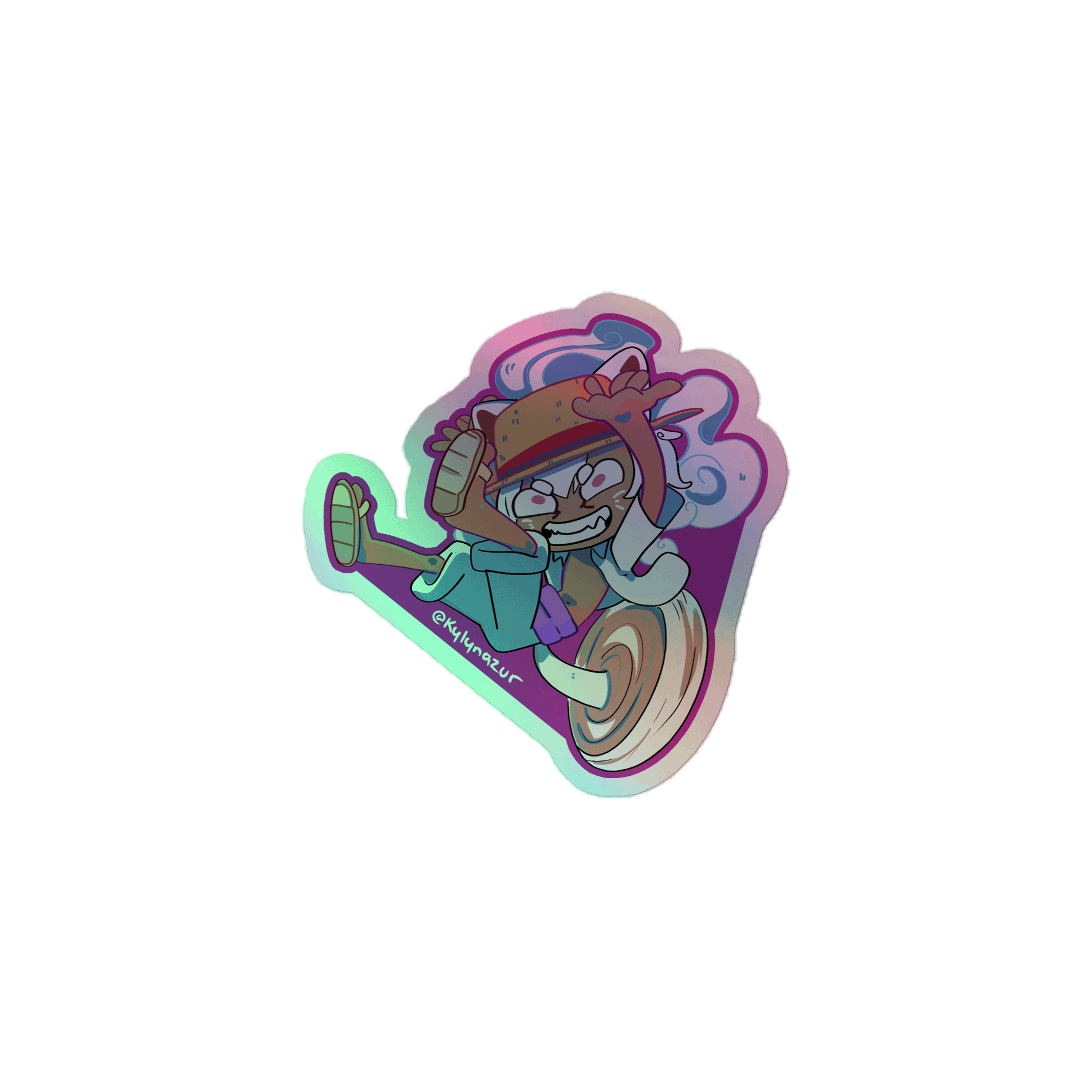 Holo Pluffy D. Monkey Sticker product image (1)