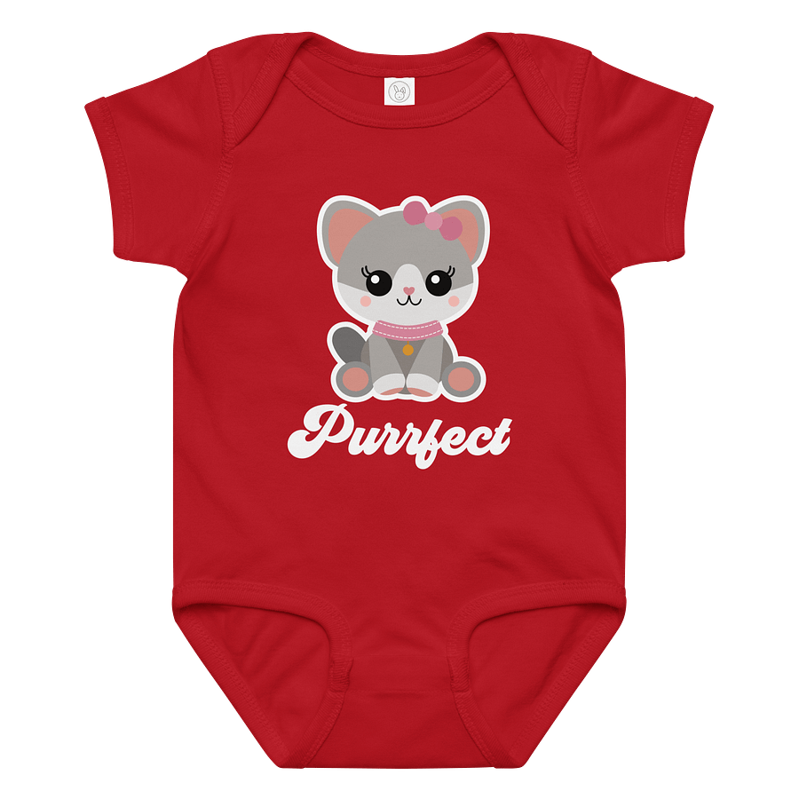 Purrfect Cat Baby Bodysuit product image (5)
