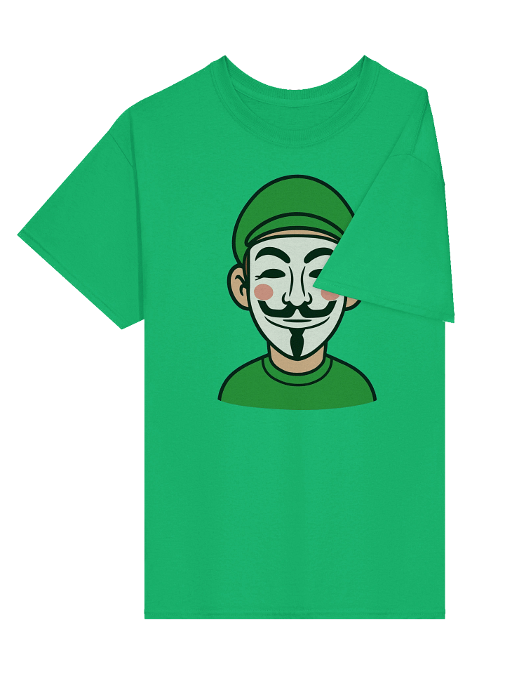 Masked Green Shirt and Hat Man Tee product image (11)