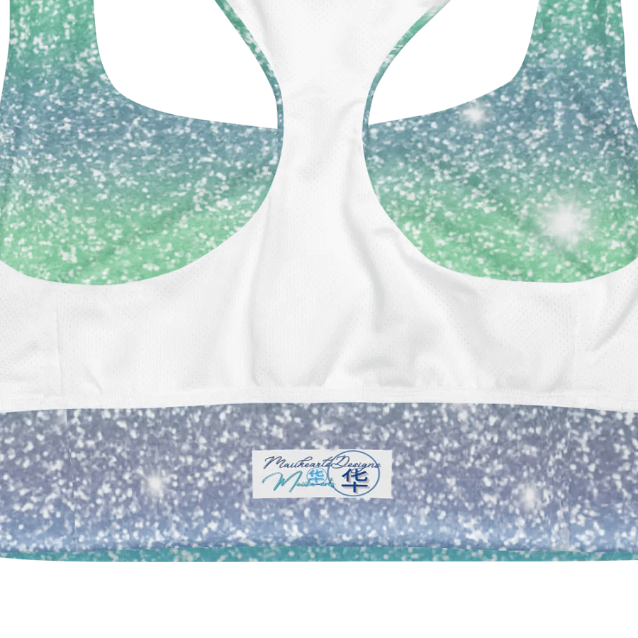 Glitter Unicorn Texture Design Longline Sports Bra - 7 product image (12)
