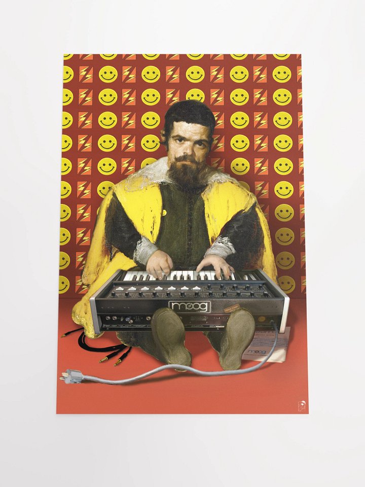 El Micromoog del Primo, Micromoog tribute by Frank Fonik, EDM Techno Enhanced Matte Poster product image (1)