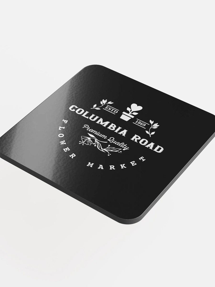 Columbia Road Market Cork Coaster (Black) product image (4)