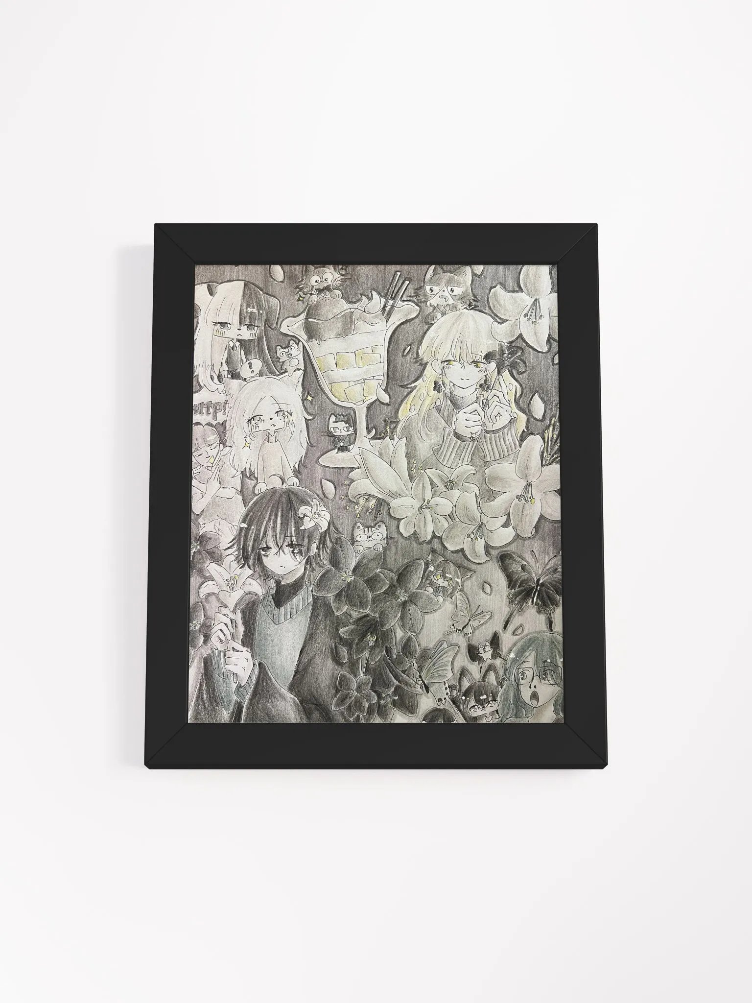 Black, Grey, and White - Framed Matte Poster product image (4)