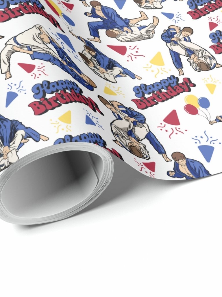 Jiu Jitsu Birthday Wrapping Paper product image (1)