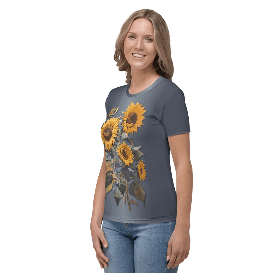 Floral Themed All Over Print T-shirt product image (4)