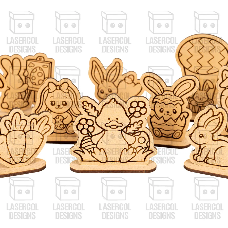 Easter Cutouts With Base Set 2 - Laser Cut Files product image (3)