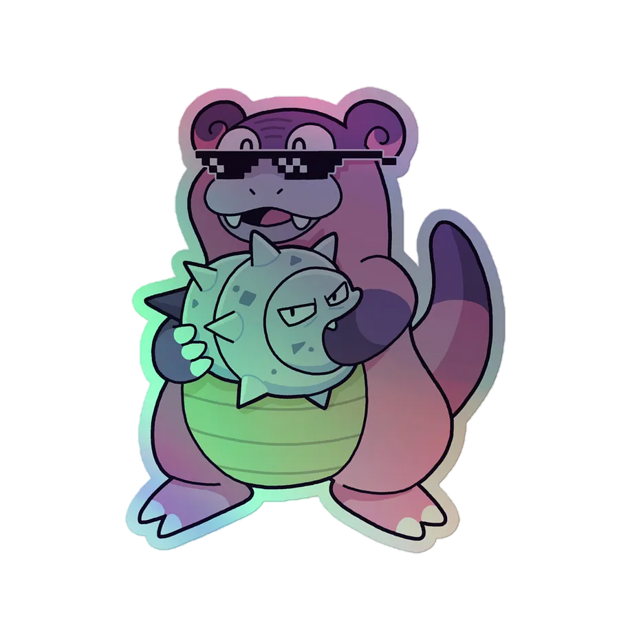 Galarian Slowbro Holographic Sticker product image (1)