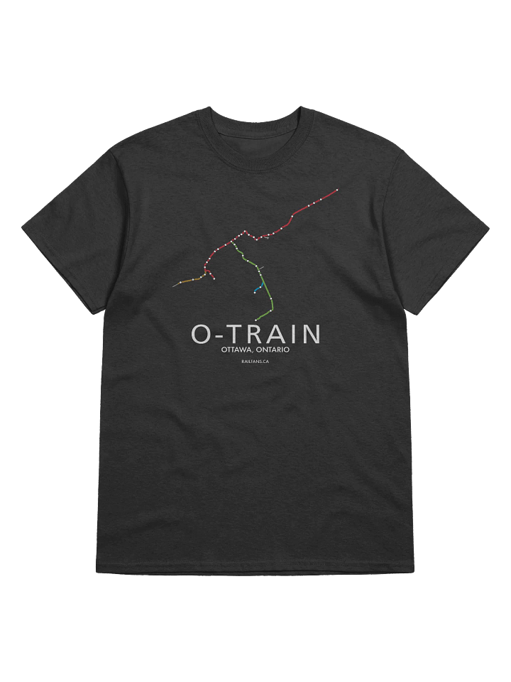 The Rail Fans Canada Map T-Shirt - O-Train product image (1)