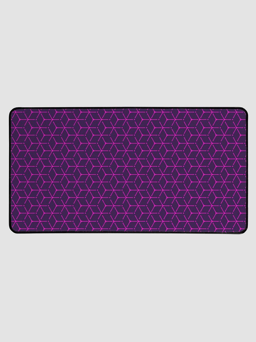 Desk Mat - Hot Pink and Purple Honeycomb Cube Pattern product image (1)